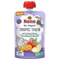 Holle Holle Quetschie Bio-Fruchtmus "Apfel, Mango, Maracuja", Tropic Tiger, ab 8. Monat, 100 g – Produktbild 1 von 1