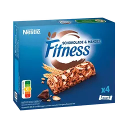 Nestlé Nestlé Fitness Getreideriegel Schokolade & Mandel, mit Vollkornweizen, 94g – Produktbild 1 von 1