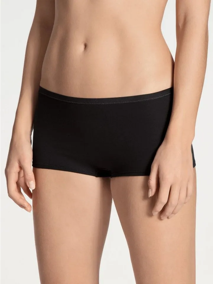 CALIDA CALIDA Panty Benefit Women (2er Pack) elastisch, Baumwoll-Mix, Single Jersey Qualität, weich, Schwarz, – Produktbild 1 von 4