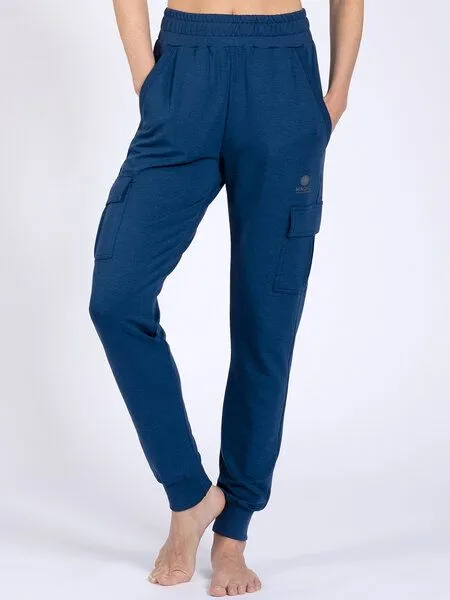 Magadi Magadi Cargo Yoga- und Jogginghose LUCY aus Naturmaterial, Blau, – Produktbild 4 von 4