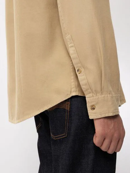 Nudie Jeans Nudie Jeans - Hemd Chuck Fluid Twill, Oat (beige), – Produktbild 3 von 3