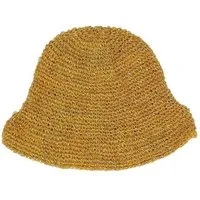 short'n'pietz short'n'pietz gehäkelter Sommerhut aus reinen Hanffasern, Gelb, – Produktbild 1 von 2