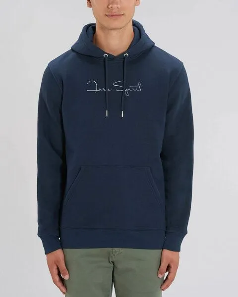 Human Family Human Family Bio Unisex Hoodie - "Charmer - Free Spirit" in verschiedenen Farben, Navy, – Produktbild 4 von 4