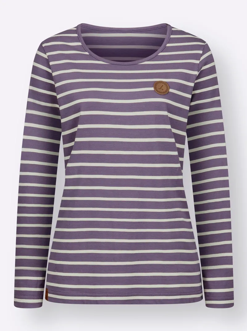 Witt Ringelshirt feige-ecru-gestreift, Feige-ecru-gestreift, – Produktbild 1 von 2