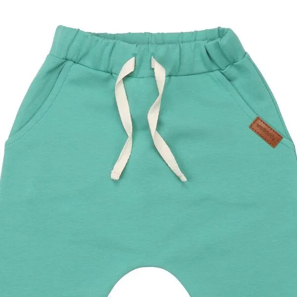 Walkiddy Kinder Baggy-Hose GOTS zertifiziert – Grün, Bund mit Kordel, weich & bequem | von Walkiddy, Grün, – Produktbild 2 von 2