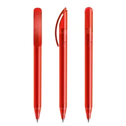 prodir prodir® Drehkugelschreiber DS3 TFF, blaue Mine, rot/gefrostet, Rot, – Produktbild 1 von 1