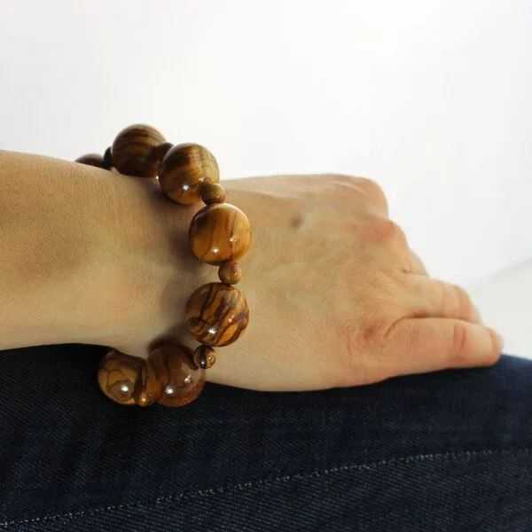 Mitienda Shop Mitienda Shop Armband aus Holz Perlen – Produktbild 7 von 7