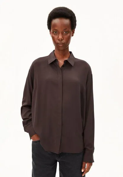 ARMEDANGELS ARMEDANGELS LARISAANA Damen Bluse aus LENZING ECOVERO Viskose, Claystone, – Produktbild 1 von 4