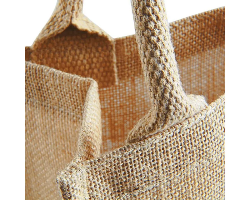 Westford Mill Westford Mill Umhängetasche Jute Midi Tote 30 x 30 x 19 cm, Black/black, – Produktbild 1 von 5