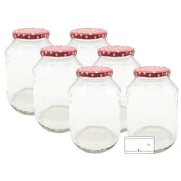 mikken mikken Große Einmachgläser 2650 ml Vorratsgläser mit Deckel (TO100) – Produktbild 1 von 1