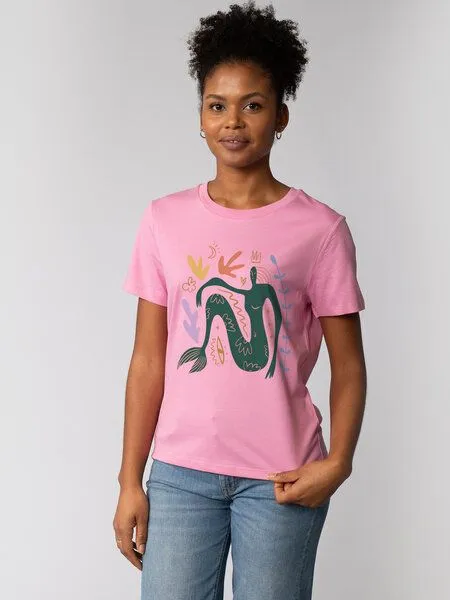watapparel watapparel T-Shirt Frauen Love and flex, Bubble pink, – Produktbild 1 von 3