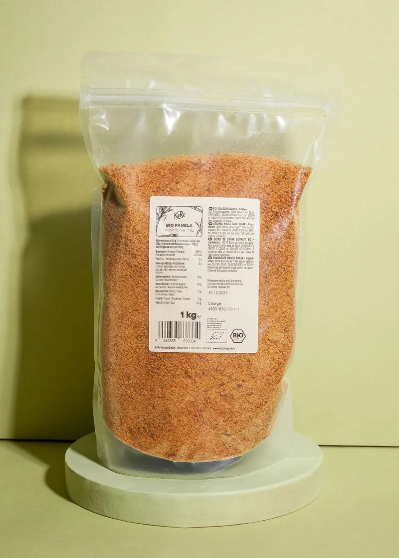 KoRo Bio Vollrohrzucker 1 kg – Produktbild 1 von 5