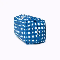 KIKOONI KIKOONI handgefertigte Kosmetiktasche "HAPPY CHECKS" – Produktbild 1 von 1