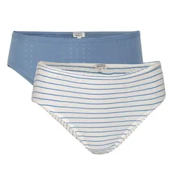 Living Crafts LIVING CRAFTS - Damen Slip, 2er-Pack - Gestreift (100% Bio-Baumwolle), Nachhaltige Mode, Bio Bekleidung – Produktbild 1 von 1