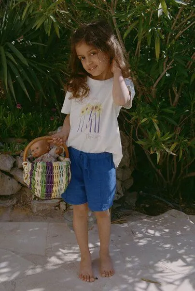 Nénés Nénés Mini-Shorts für Kinder – Blau, Blau, – Produktbild 2 von 4