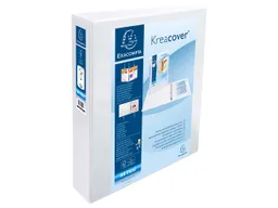 Exacompta Exacompta Präsentationsringbuch mit 4 Ringen, Ring-Ø 40 mm, weiß – Produktbild 1 von 1