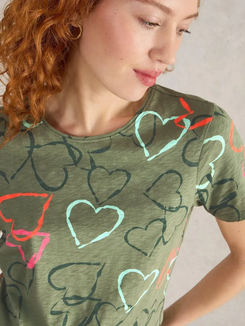 White Stuff T-Shirt Abbie - 52, Grün print, – Produktbild 3 von 4