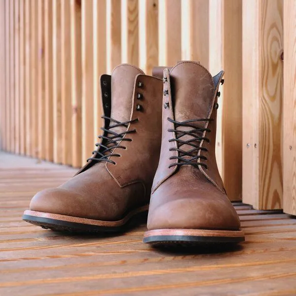 SORBAS SORBAS Welted No.7 rahmengenähte Stiefel aus Leder, Brown (braun), – Produktbild 8 von 8
