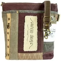 Sunsa Sunsa Vintage Umhängetasche. Patchwork Canvas Crossover Tasche – Produktbild 1 von 1