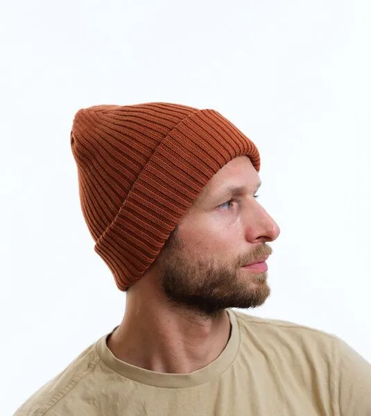 Gary Mash GARY MASH Mütze Roland aus breitem Rippstrick, Toffee (braun), – Produktbild 4 von 4