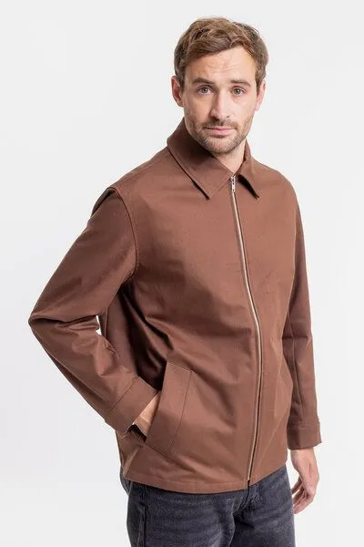 Rotholz Rotholz Zip Jacke aus Bio-Baumwolle, Braun, – Produktbild 2 von 8