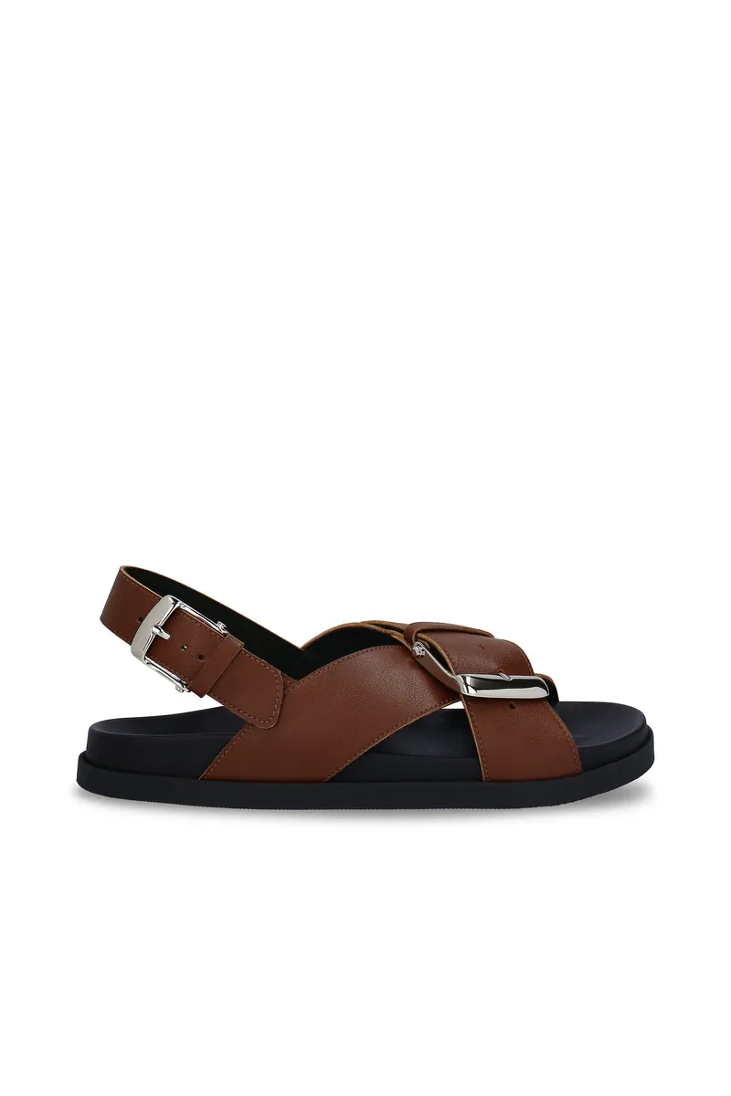 NAE NAE Damen vegan Sandalen Luna Braun, Braun, – Produktbild 2 von 2