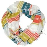 Sabahar Unisex Baumwollschal - Adi 70x200 - Autumn Weiß - Sabahar Äthiopien – Produktbild 1 von 1