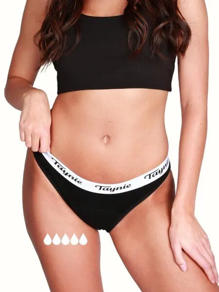 Taynie Taynie Active Extra stark Periodenunterwäsche Biozidfrei 60°C, Schwarz, – Produktbild 2 von 4