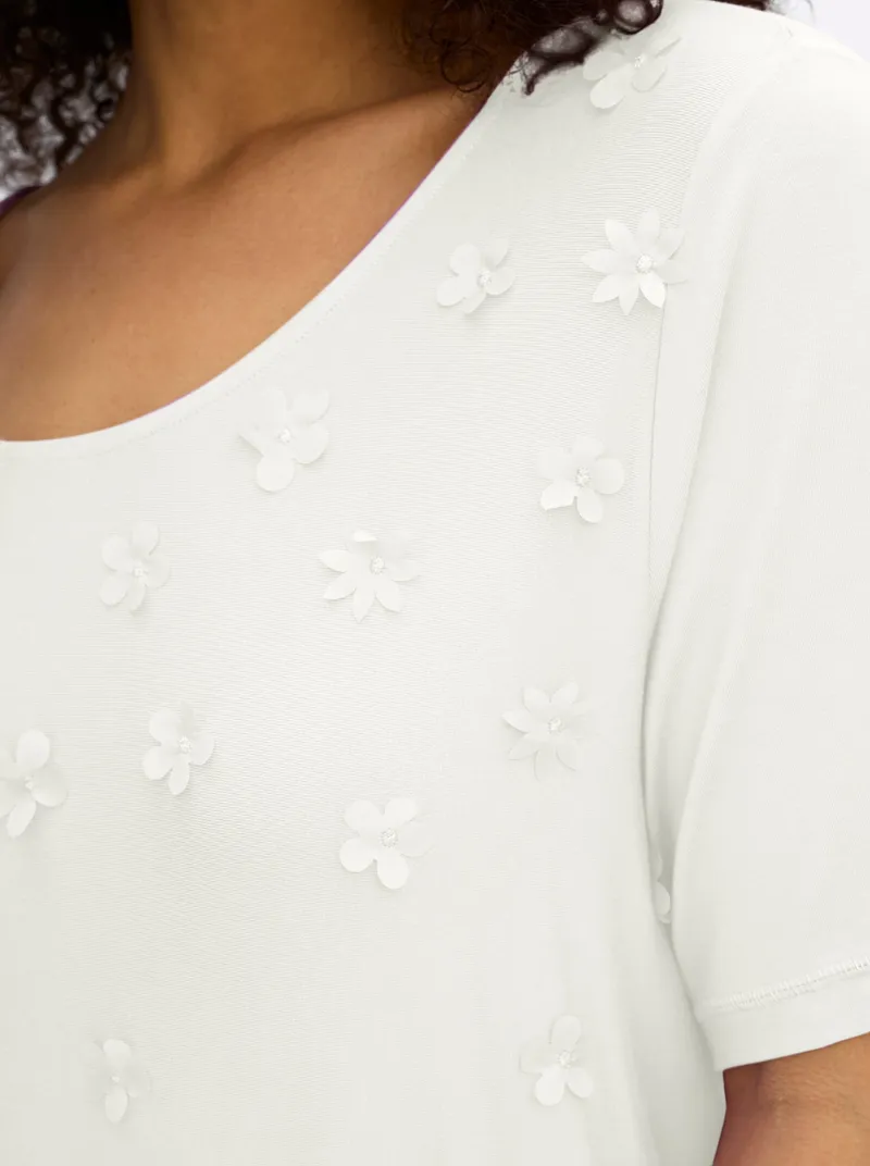 sheego Shirt ecru, Ecru, – Produktbild 2 von 2