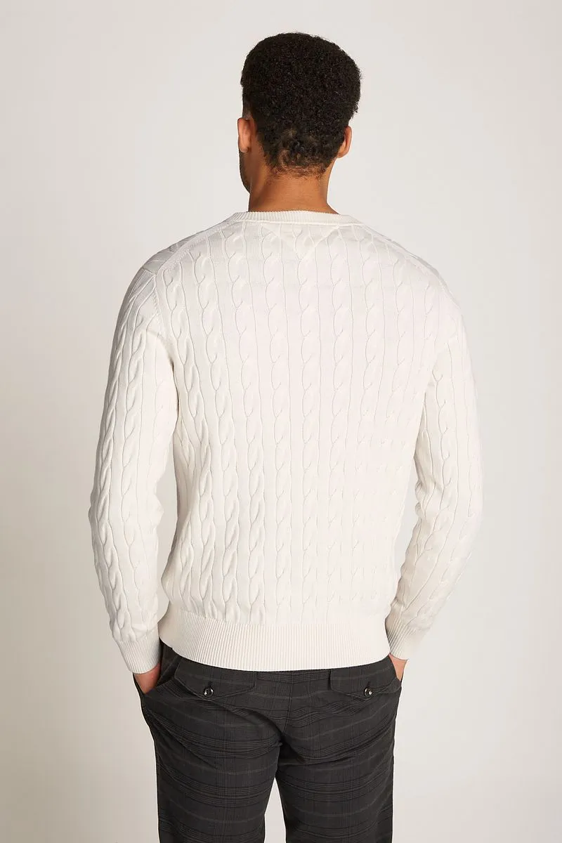 Tommy Hilfiger Tommy Hilfiger Pullover Cable Off White - Größe XXL, Weiß, – Produktbild 5 von 5