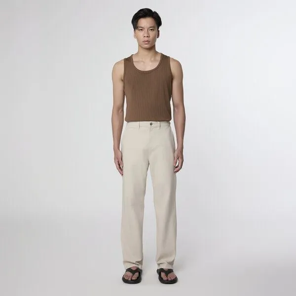 DAWN DAWN Chino-Hose ELYSIAN Paper Touch Twill Sand Stone – Produktbild 3 von 3