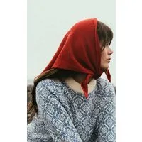 Kopyto Kopyto BIRUANG Bandana Halstuch 100% Merinowolle RWS-Zertifiziert Ökologisch Unifarben, Rot, – Produktbild 1 von 1
