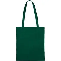 Baumwoll-Tragetaschen, dunkelgrün 38x42 cm mit zwei langen Henkeln – Produktbild 1 von 1