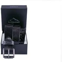 Alpenleder Alpenleder Gürtel RAUTE, Ebenholz ( schwarz ), – Produktbild 2 von 6
