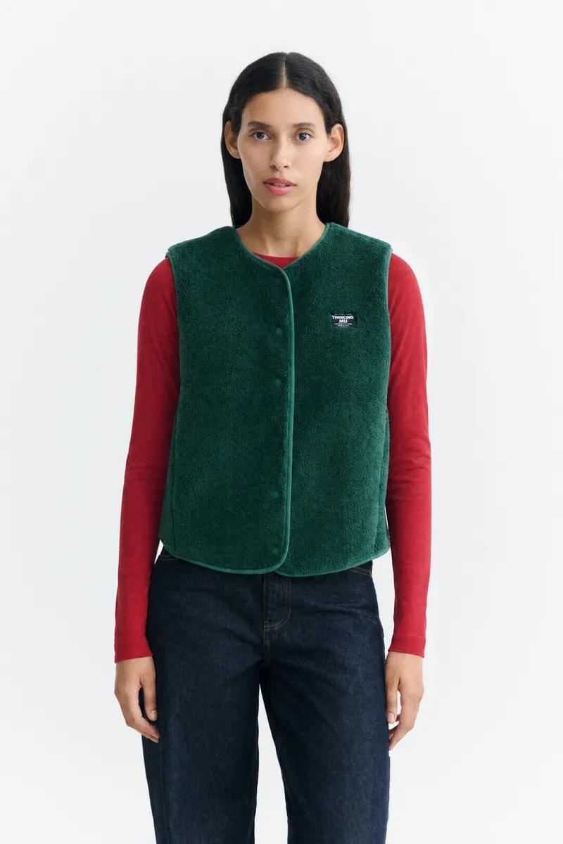thinking mu Thinking MU Damen vegan Weste Jay Green, Grün, – Produktbild 2 von 2