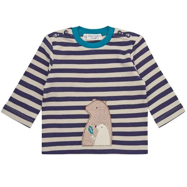 Sense Organics & friends in cooperation with GARY MASH Sense Organics & friends in cooperation with GARY MASH Langarm Ringelshirt, Bären – Produktbild 1 von 4