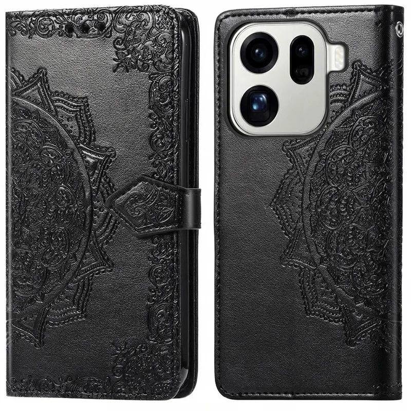 imoshion imoshion Mandala Klapphülle für das Oppo Find X9 Pro, Schwarz, – Produktbild 1 von 1