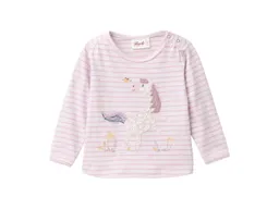 People Wear Organic People Wear Organic Langarm-Shirt malve geringelt Gr. 86/92 – Produktbild 1 von 1