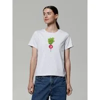 watapparel watapparel T-Shirt Frauen Radieschen, Cool heather grey, – Produktbild 1 von 1