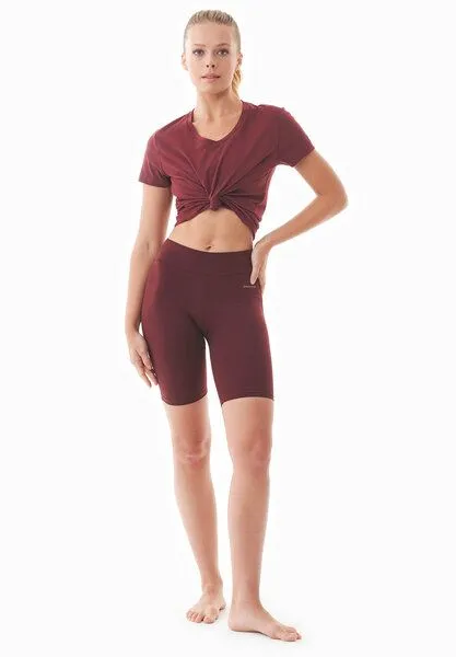 ORGANICATION ORGANICATION LOLLA | Radler-Leggings aus Bio-Baumwolle, Bordeaux, – Produktbild 1 von 4