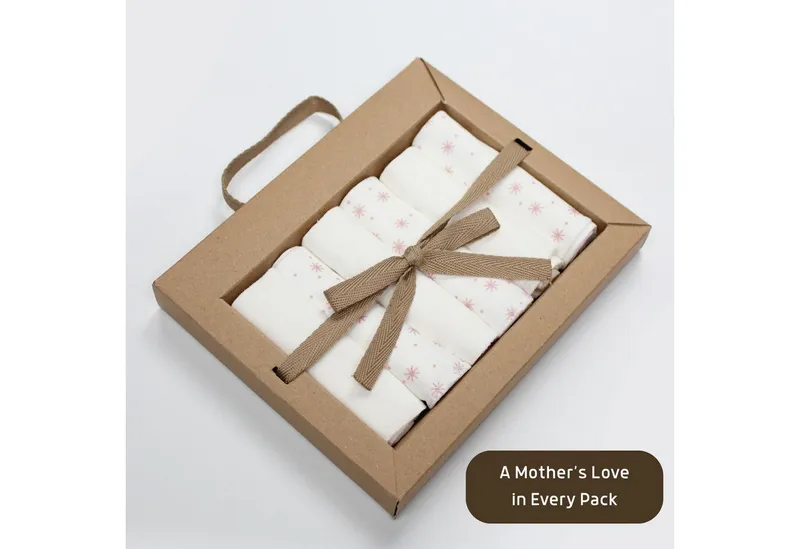 bistyle bistyle Spucktuch Spucktücher für Babys 20x20 aus Bio-Baumwolle, (Set, 6-tlg., 6er Pack), Basic, Beige, – Produktbild 4 von 5