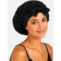 TORLAND TORLAND Schlafhaube aus TENCEL mit Schlaufenbindung, Schwarz, – Produktbild 1 von 1
