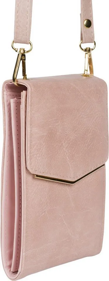 styleBREAKER Mini Bag Mini Handy Umhängetasche (1-tlg), Rosa, – Produktbild 3 von 8
