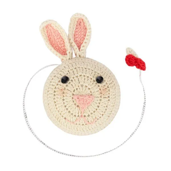 El Puente El Puente Maßband Hase in Beige-Rosa | Fair Trade & Handmade aus Vietnam, Natur, – Produktbild 2 von 2