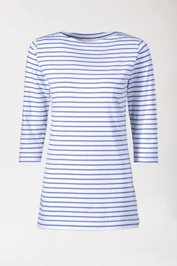 BERUFSBEKLEIDUNG Longshirt Damen - 3/4 Arm, blau/weiß - Berufsbekleidung.de – Produktbild 1 von 1