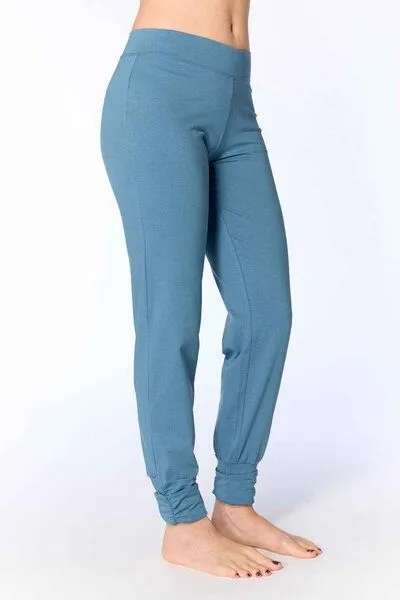 Leela Cotton Leela Cotton Damen Yogahose 6 Farben Bio-Baumwolle 4415, Viola, – Produktbild 4 von 5