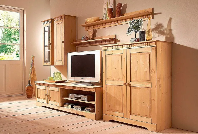 OTTO home Wandboard Cubrix, aus massivem Kiefernholz, in zwei unterschiedlichen Breiten, Beige, – Produktbild 4 von 8