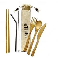 eTHikǝ eTHikǝ Wiederverwendbares Bambus-Besteck 7er-Set – Produktbild 1 von 1