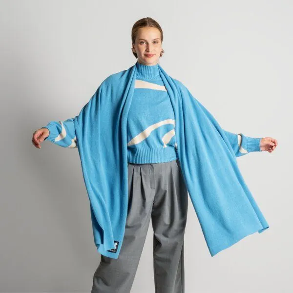 trueStory trueStory Schal - ELLIS, Cool blue (blau), – Produktbild 3 von 4