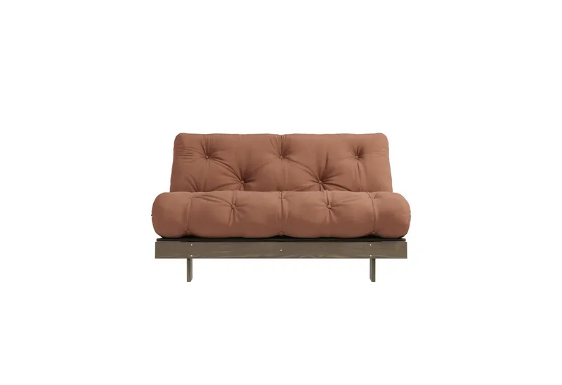 Karup Design Daybett Roots Sofa Bed, Schlafsofa, Bettfunktion, FSC®-Massivholz, Inkl. Futonmatratze, Made in Europe, langlebig, B: 140 oder 160 cm, Braun, – Produktbild 2 von 5
